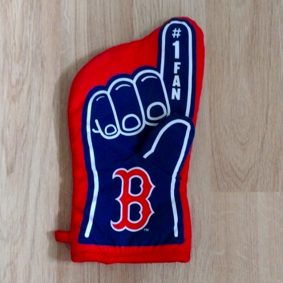 Boston Red Sox Oven Barbecue Mitt No 1 Fan Genuine Merchandise New - Picture 1 of 4